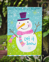 Christmas Snowman Let it Snow Flag Garden Size VHA3017GF