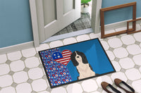 Black English Springer Spaniel USA American Indoor or Outdoor Mat 24x36