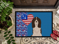 Liver English Springer Spaniel USA American Indoor or Outdoor Mat 24x36