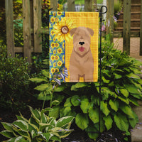 Summer Sunflowers Red Wheaten Terrier Flag Garden Size