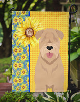Summer Sunflowers Red Wheaten Terrier Flag Garden Size