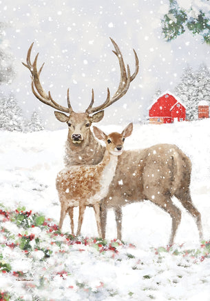 Deer Pair  3872  Decorative Flag