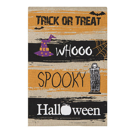 Darice Halloween Spooky 30058566 Darice Burlap Garden Flag 12" x 18" '30058566 Flags
