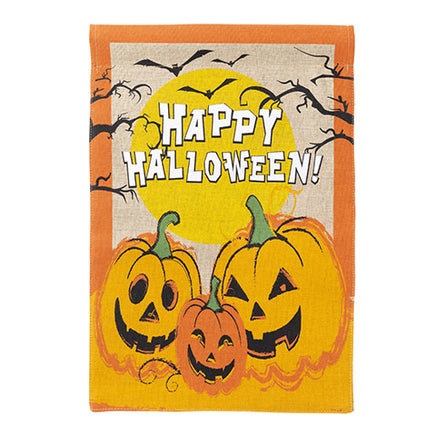 Darice Happy Halloween 30058569 Darice Burlap Garden Flag 12" x 18" '30058569 Flags