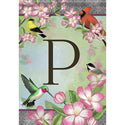 Carson Songbird Monogram P 49668 Carson Garden Flag 12.5" x 18" '49668 Flags