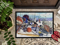 Sports on the Beach Indoor or Outdoor Mat 24x36 Doormat