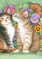 "KISSING KITTIES" FLAG