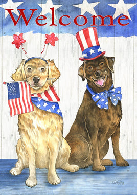 PATRIOTIC PUPS FLAG