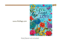 Live Laugh Love 3620 Decorative Flag