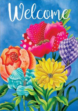 Patterned Posies 4008 Decorative Flag