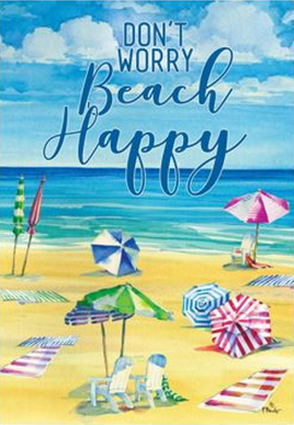 Beach Happy 4277 Decorative Flag