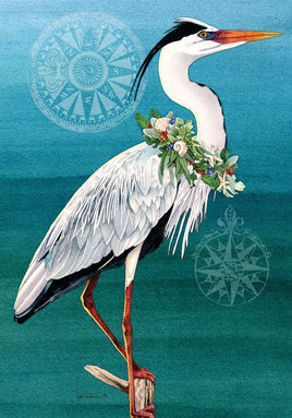 Christmas Heron  4416  Decorative Flag