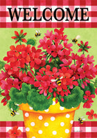 Geranium Gingham 4547 Decorative Flag