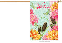 Dragonfly Cattails 4556 Decorative Flag