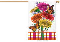 Gerbera Plaid 4585 Decorative Flag