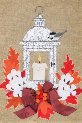 Custom Decor Fall Lantern Applique/Burlap Flag 4760 4760FL Flags