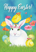 Floral Bunny and Chick  4800  Decorative Flag
