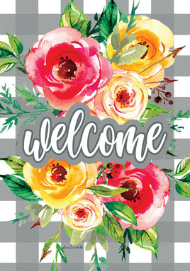 Rose Check  4827  Decorative Flag