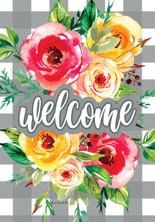Rose Check  4827  Decorative Flag