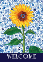 Sunflower on Blue  4831  Decorative Flag