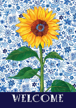 Sunflower on Blue  4831  Decorative Flag