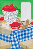 AppliqueCrab Picnic  4915  Decorative Flag
