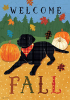 Pumpkins & Lab  4940  Decorative Flag