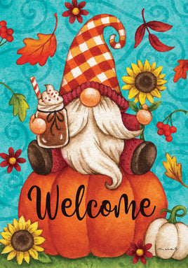 Pumpkin Gnome  4952  Decorative Flag