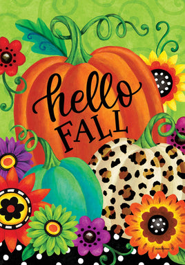 Hello Fall  4957  Decorative Flag