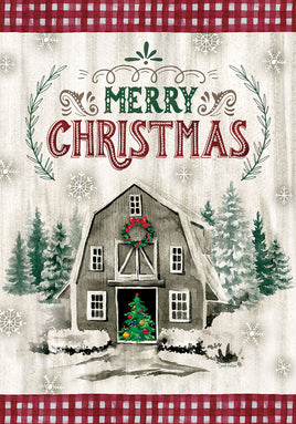 Custom Decor Christmas Barn 4965 Decorative Flag  Flags