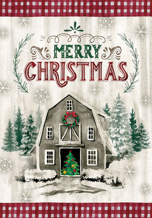 Custom Decor Christmas Barn 4965 Decorative Flag  Flags