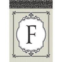 Carson Timeless Details Monogram F 49693 Carson Garden Flag 12.5" x 18" '49693 Flags