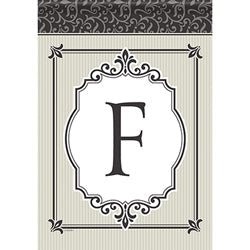 Carson Timeless Details Monogram F 49693 Carson Garden Flag 12.5" x 18" '49693 Flags