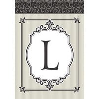 Carson Timeless Details Monogram L 49698 Carson Garden Flag 12.5" x 18" '49698 Flags