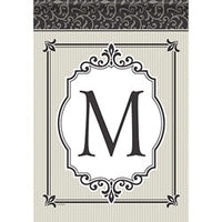 Carson Timeless Details Monogram M 49699 Carson Garden Flag 12.5" x 18" '49699 Flags