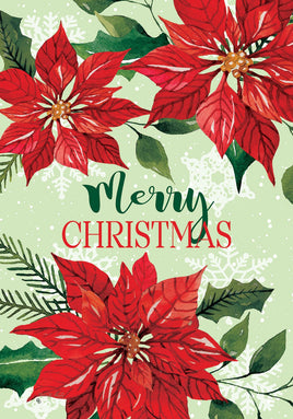 Poinsettia Trio 4969 Decorative Flag