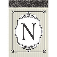 Carson Timeless Details Monogram N 49700 Carson Garden Flag 12.5" x 18" '49700 Flags