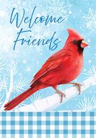Snowy Cardinal  4972  Decorative Flag