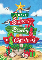 Custom Decor Beachy Christmas 4981 Decorative Flag 4981FL Flags