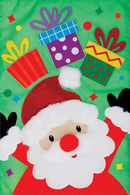 AppliqueSanta's Gifts  5001  Decorative Flag