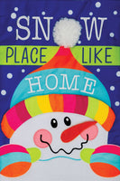 AppliqueSnowplace Snowman  5008  Decorative Flag