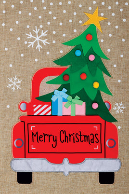 Custom Decor Christmas Truck 5009 Decorative Flag 5009FM Flags
