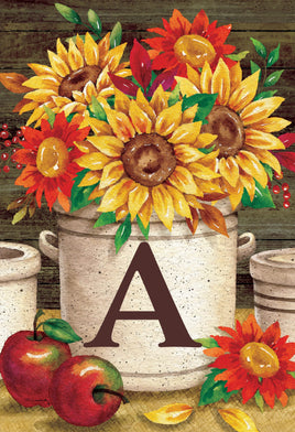 Sunflower Crock  A  5013  Decorative Flag
