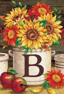 Sunflower Crock  B  5014  Decorative Flag