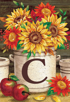 Sunflower Crock  C  5015  Decorative Flag