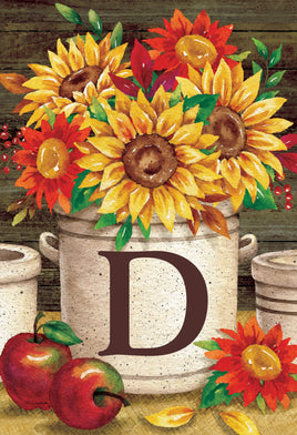 Sunflower Crock  D  5016  Decorative Flag