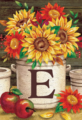 Sunflower Crock  E  5017  Decorative Flag