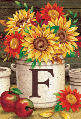 Sunflower Crock  F  5018  Decorative Flag