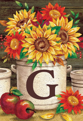 Sunflower Crock  G  5019  Decorative Flag