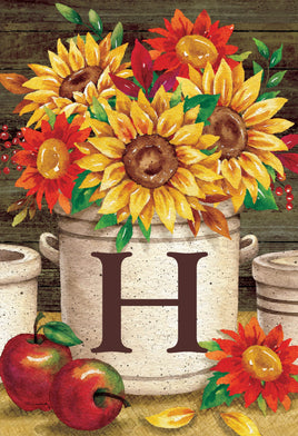 Sunflower Crock  H  5020  Decorative Flag